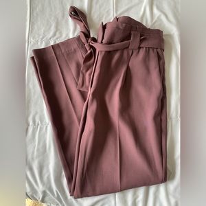 Mauve Pleated Dress Pants